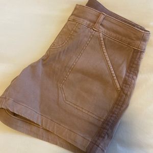 Spanx Stretch Twill 4” shorts size Small in Cedar